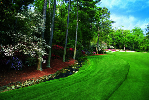 Rae's Creek forms an intimidating hazard at the always exciting par-5 13th