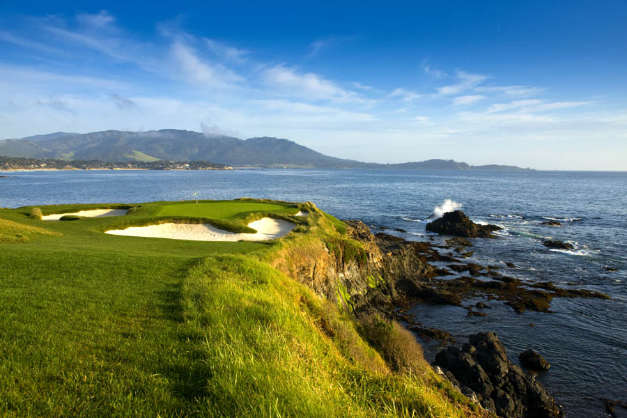 The iconic seventh at Pebble Beach