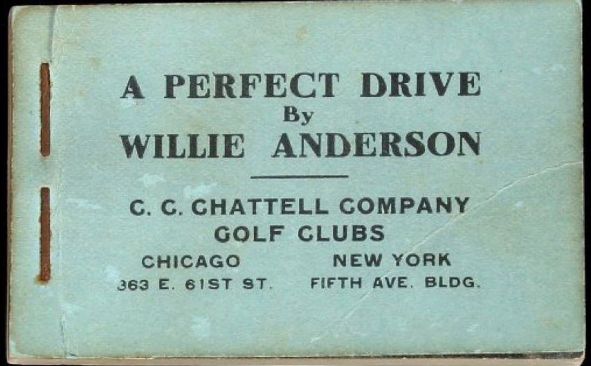 The world's rarest golf book?  The "flick book" of Anderson's swing