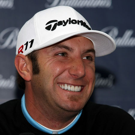 Dustin Johnson at the pre-game press conference