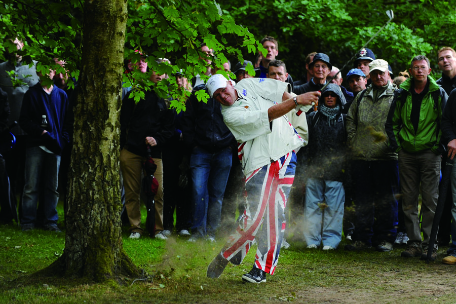 John Daly during the first round of the BMW PGA Championship at Wentworth in late May