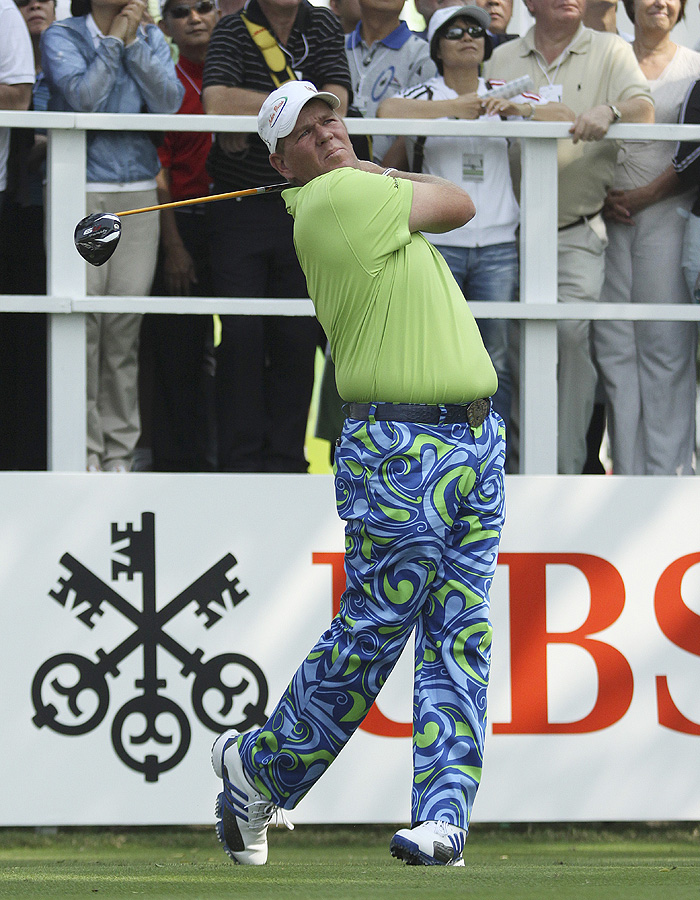 Daly wowed HK golfers with his distance, and sense of style