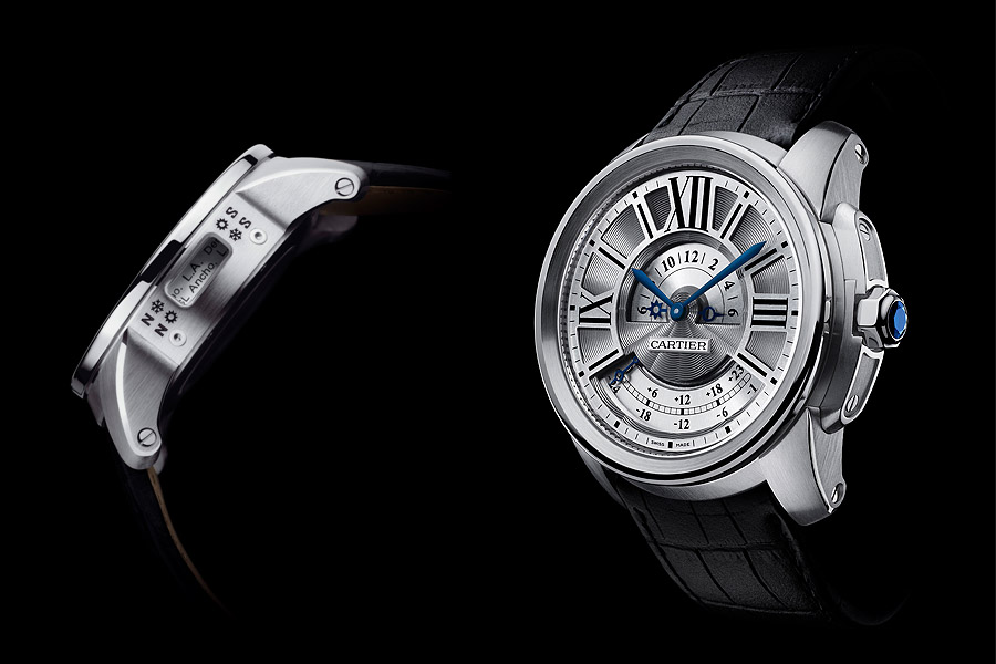 Jet-setting style: The Calibre de Cartier Multiple Time Zone is one of the most practical watches of the Cartier High Watchmaking collection