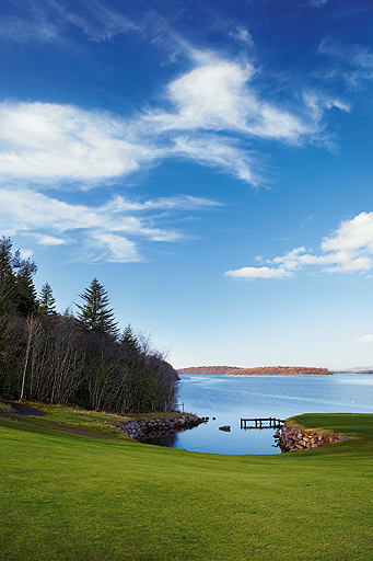 The 10th hole on the Faldo Course at Lough Erne