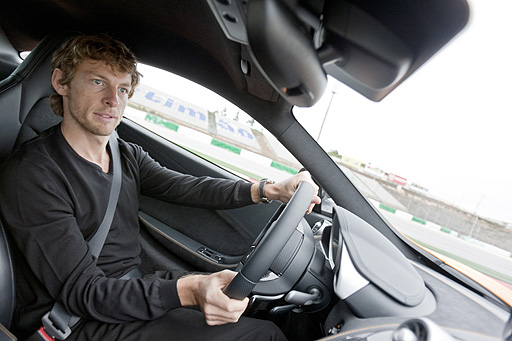 Jenson Button shows our man how it's done at Portugal's Portimao circuit