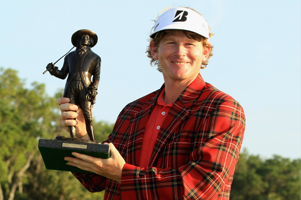 Brandt Snedeker after defeating Luke Donald in a playoff at The Heritage 