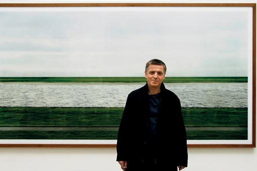 Andreas Gursky with the US$4.3mm &ldquo;Rhein II&rdquo;, the most expensive photograph ever sold.