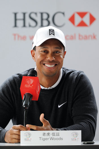 Tiger Woods at the 2010 HSBC Champions