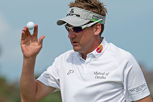Ian Poulter put up the stiffest challenge, though not for long