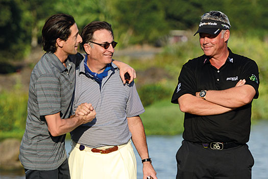 Adrien Brody, Andy Garcia and Darren Clarke