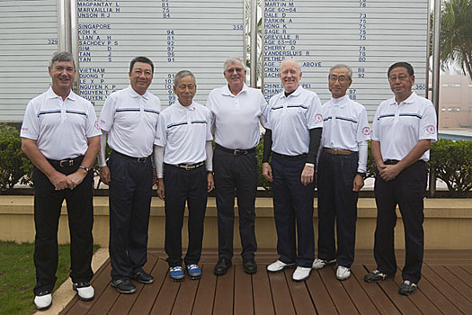 Hong Kong team of Sage, Chung, Chu, Collins, Pethes, Kubota and Nagatomi