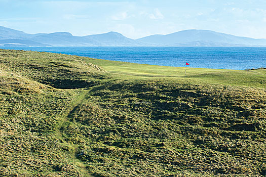 The scenic 11th hole at the resurrected Askernish