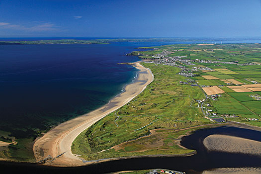 An aerial view of magnificent Ballybunion