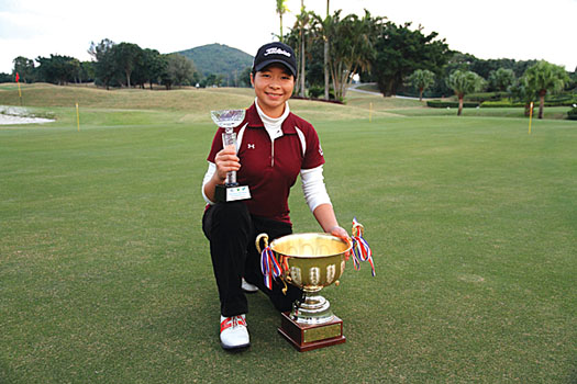 Mimi fired rounds of 77 and 72 for an emphatic 15-shot win
