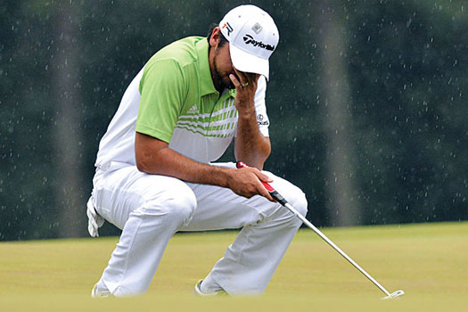 Jason Day struggled on the greens in the final round