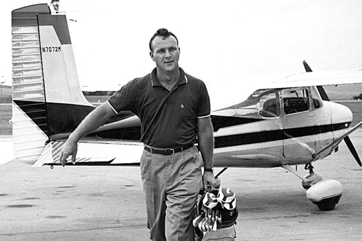 Arnold Palmer used to fly himself from tournament to tournament