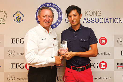 Jeffrey Wang (right) wins the men’s gross division
