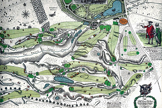 1921 map of the course