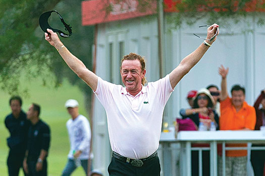 There’s no doubt who the galleries at the HK Golf Club were pulling for