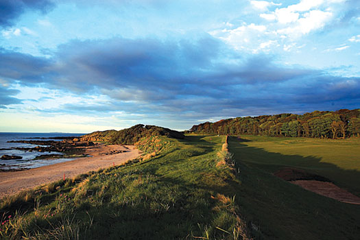The wild and wooly links at the much-heralded North Berwick in Scotland