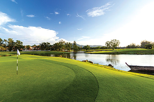 The first green at Laguna Phuket