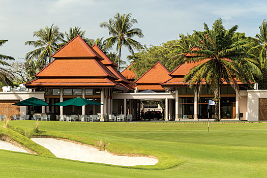 The inviting clubhouse at Laguna Phuket