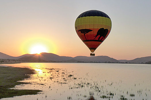 balloon safari at Pilanesberg, near Sun City