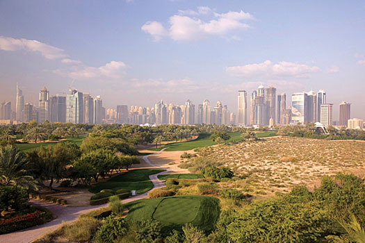 The Majlis Course at the Emirates Golf Club in Dubai