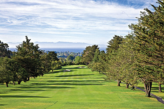 The opening tee shot at Pasatiempo