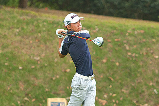 Terrence Ng in action during this year's Hong Kong Close Amateur Championship