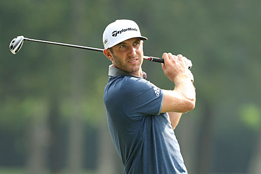 Dustin Johnson couldn't get to grips with Fanling