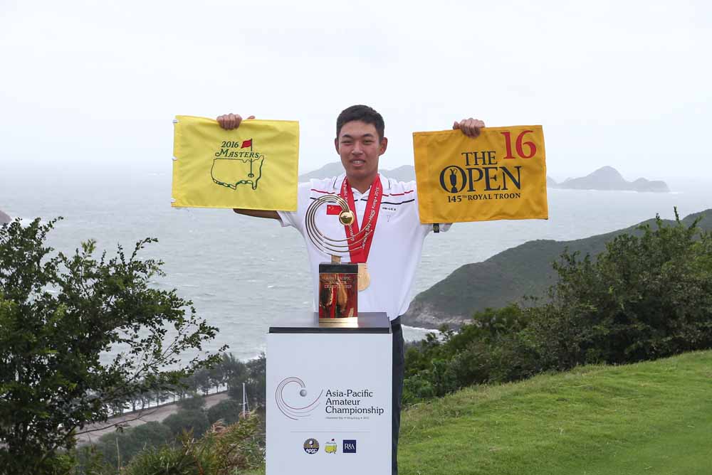 Asia-Pacific Amateur Championship winner Jin Cheng