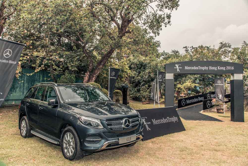 A Mercedes-Benz GLE on display at Fanling