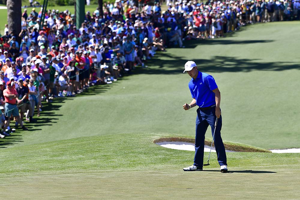Jordan Spieth, the 2015 Masters champion, back in the hunt for the fourth straight year, was in contention before the final round started 