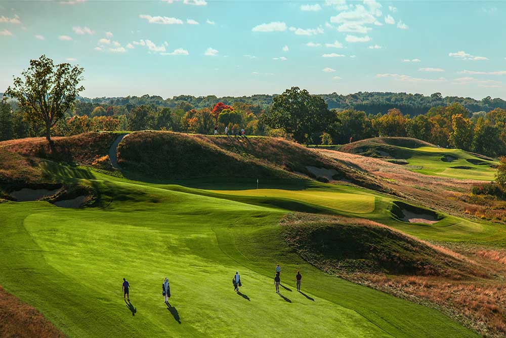 The muscular nature of the Erin Hills course