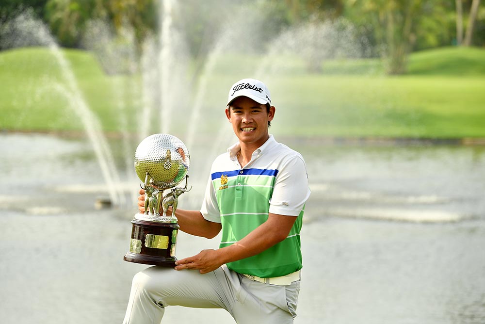 Rattanon Wannasrichan raced to a glorious home win at the Thailand Open