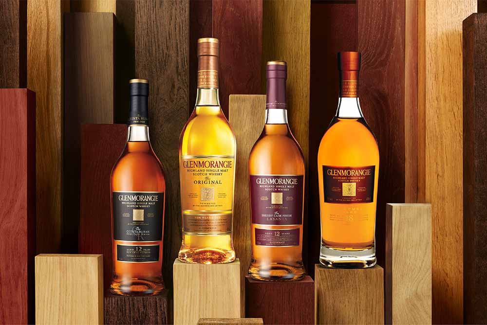 An excellent opportunity to try four different whiskies from Glenmorangie