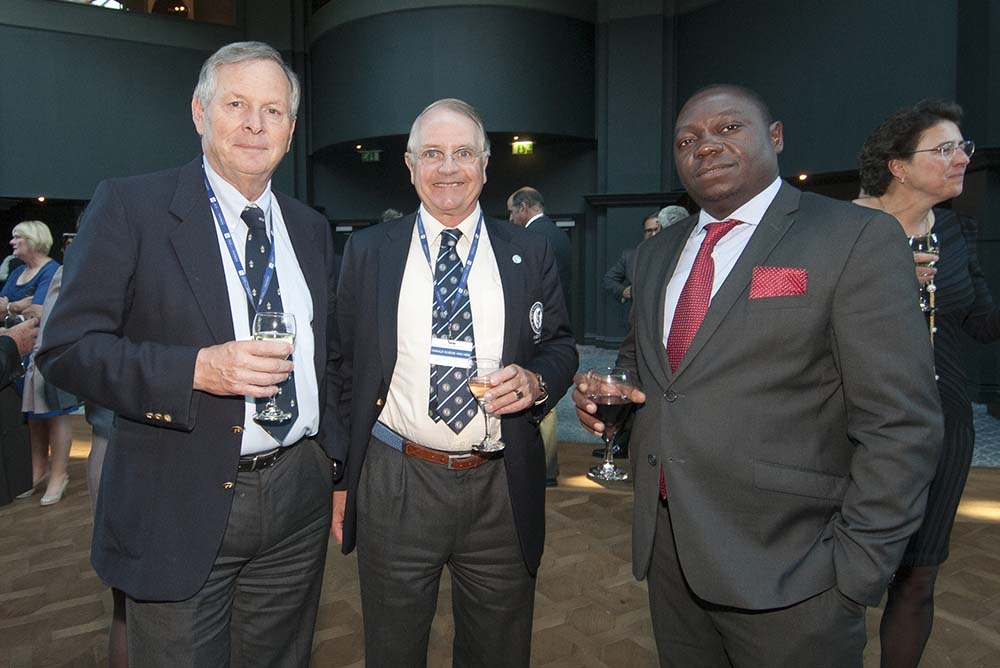 President Harald Dudok van Heel (centre) attends the 10th R&A International Golf Conference