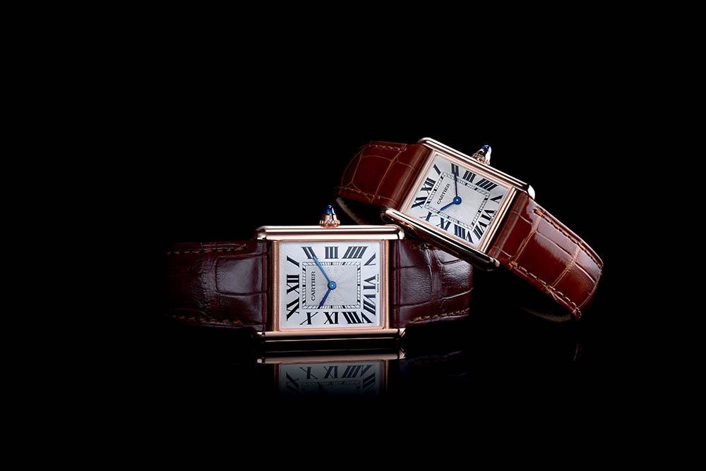 Tank Louis Cartier, small & large model, pink gold. Mechanical movement with manual winding - 8971 MC
