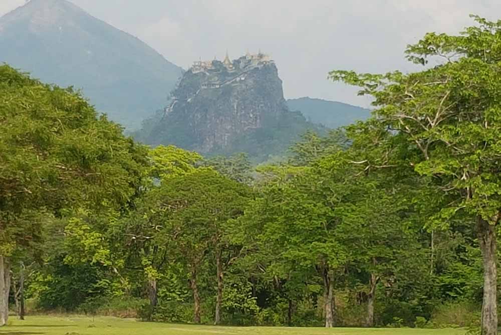 Popa Taungkalat Monastery is a close second to St Andrews as the best backdrop in golf