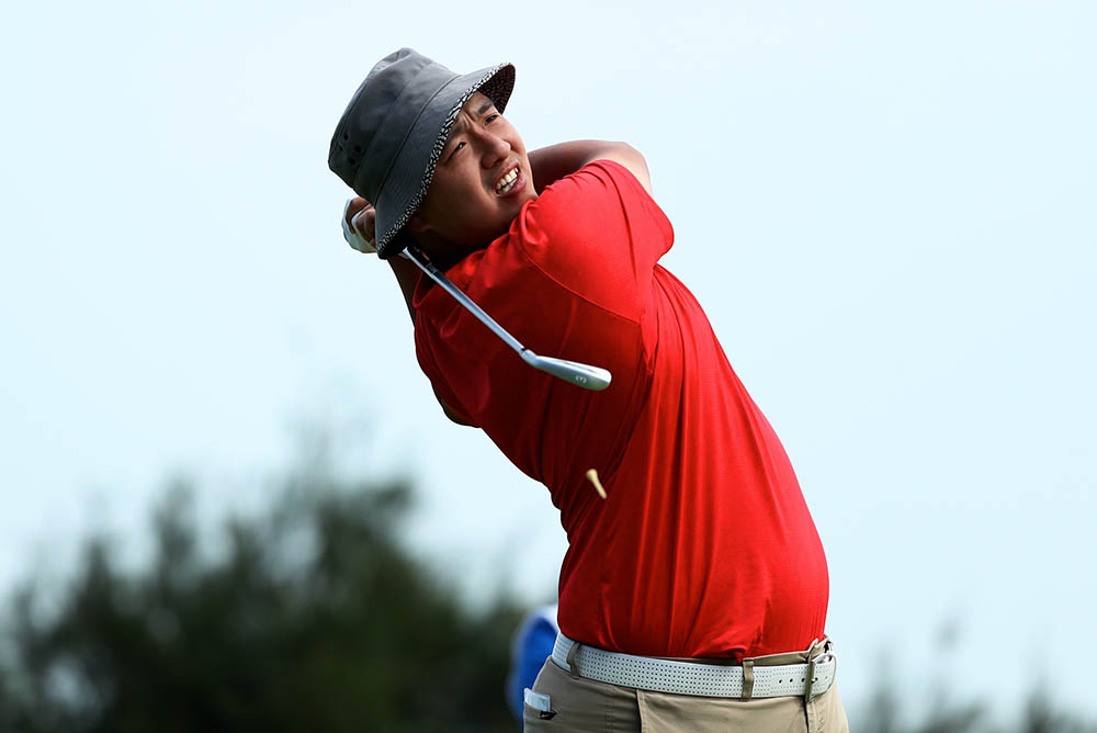 Eugene Wong secured third place at 4-under