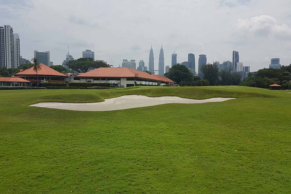 Royal Selangor GC with impressive backdrop of KL city centre