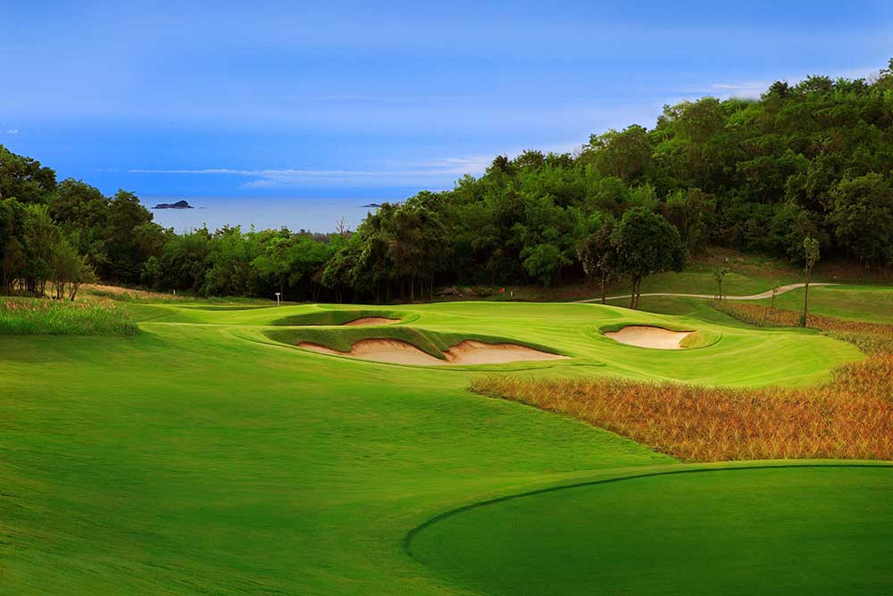 The signature 15th hole at Banyan