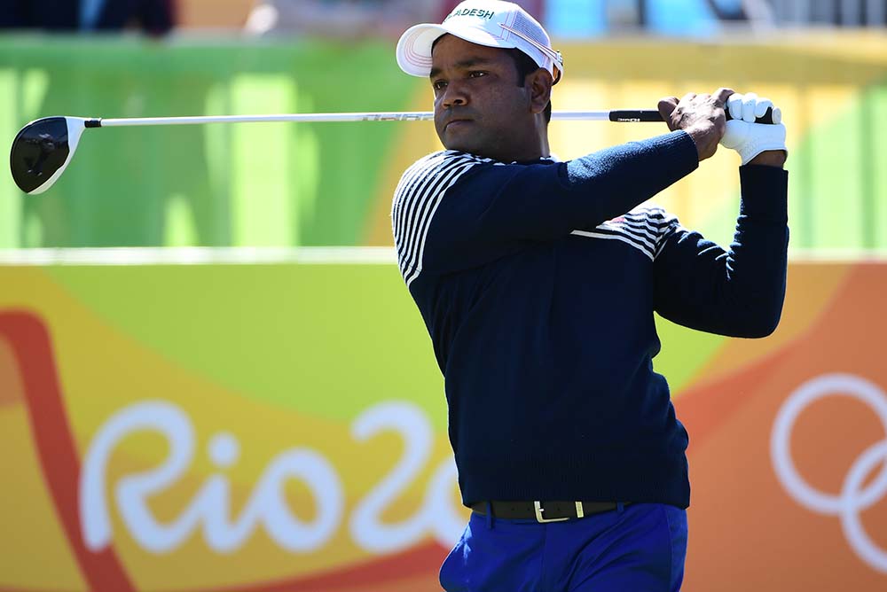 Bangladesh's Siddikur Rahman competes in the men's individual stroke play a during the Rio 2016 Olympic Games