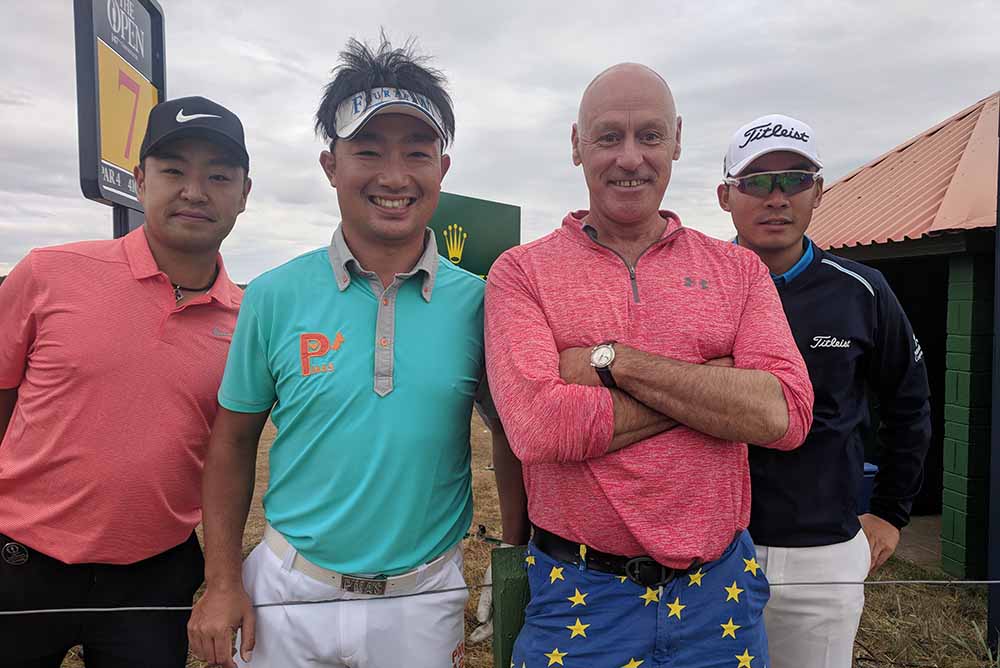 The Kilted Caddie and the Asian friends