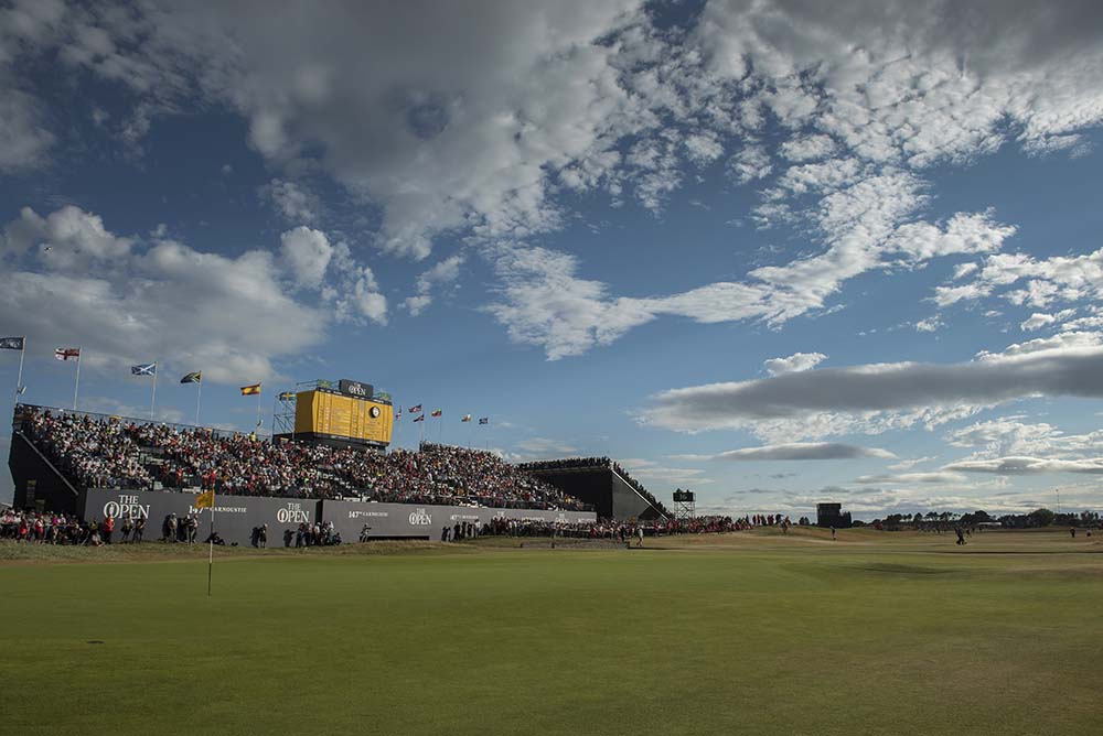 A view of the 18th hole at Carnoustie