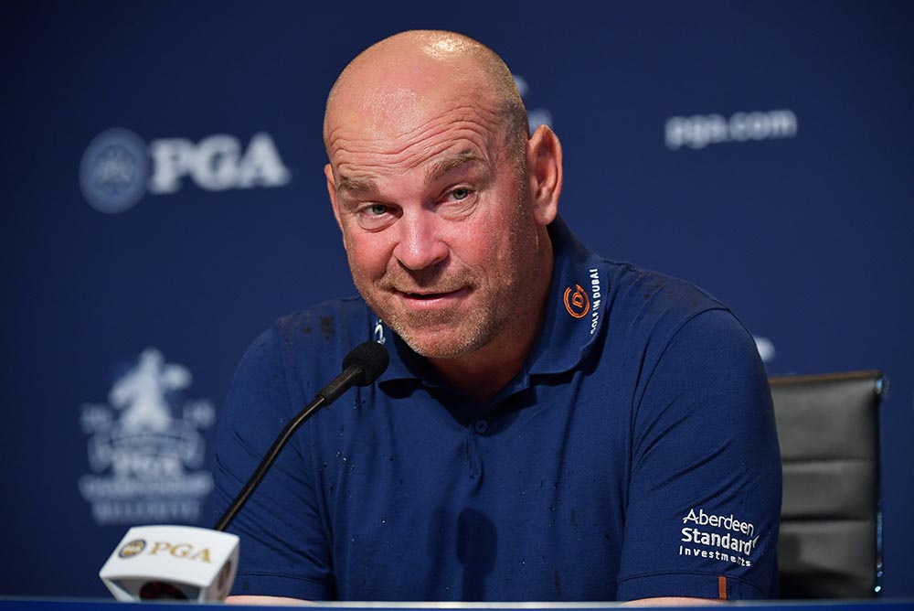 European Team Captain Thomas Bjorn