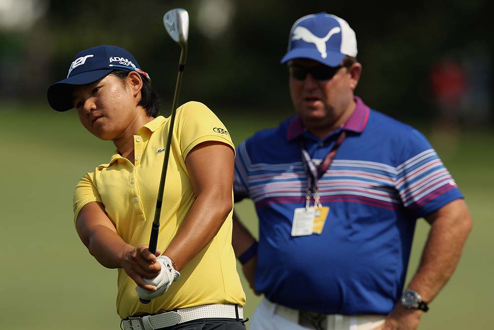 Gary Gilchrist with former World No.1 Yani Tseng at the 2012 U.S. Women’s Open