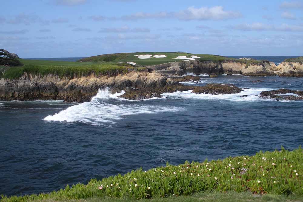 The 16th hole at the Cypress Point Golf Club