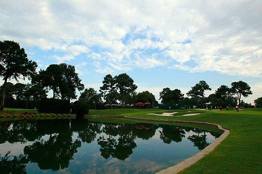 A view of the 7th hole at the Atlanta Athletic Club, the site of this year's PGA Championship